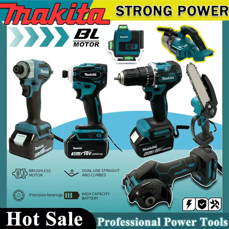 Power Tools Use - Kit di utensili elettrici a batteria