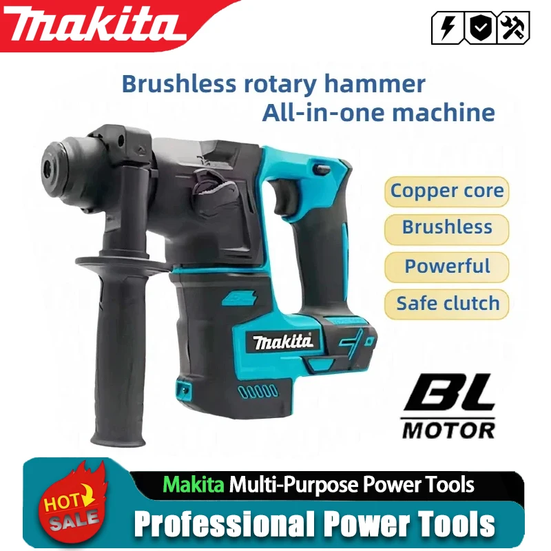 Power Tools Brand - Martello Elettrico Senza Spazzole Makita, Trapano