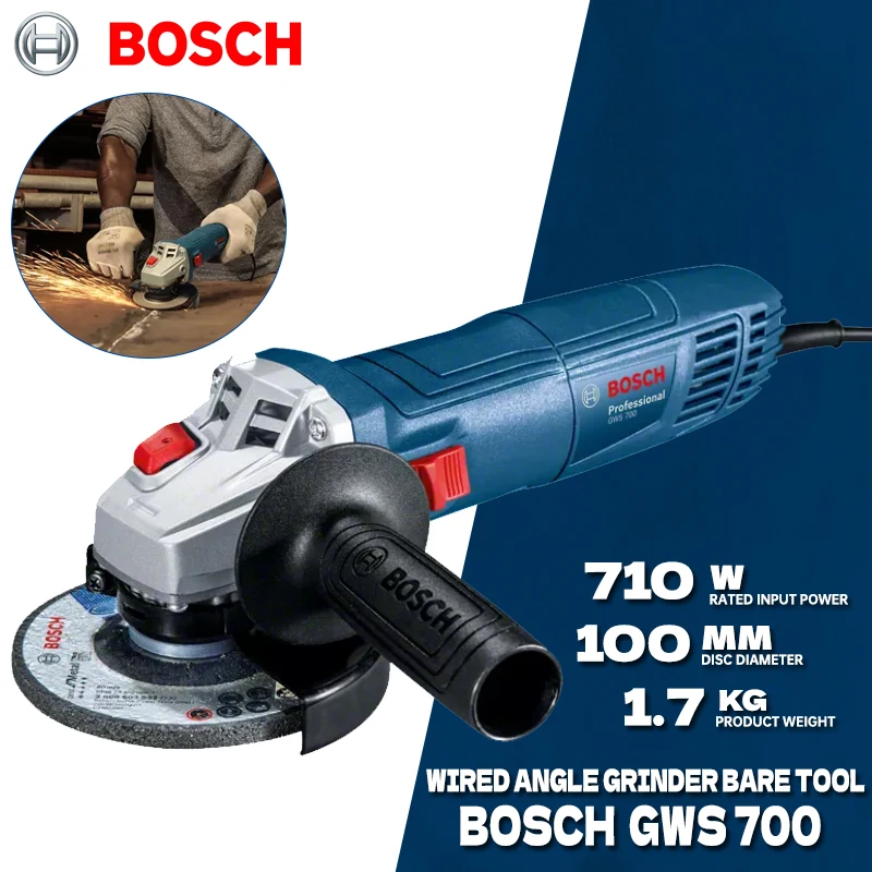 Power Tools Bosch - Smerigliatrice angolare cablata BOSCH GWS 700