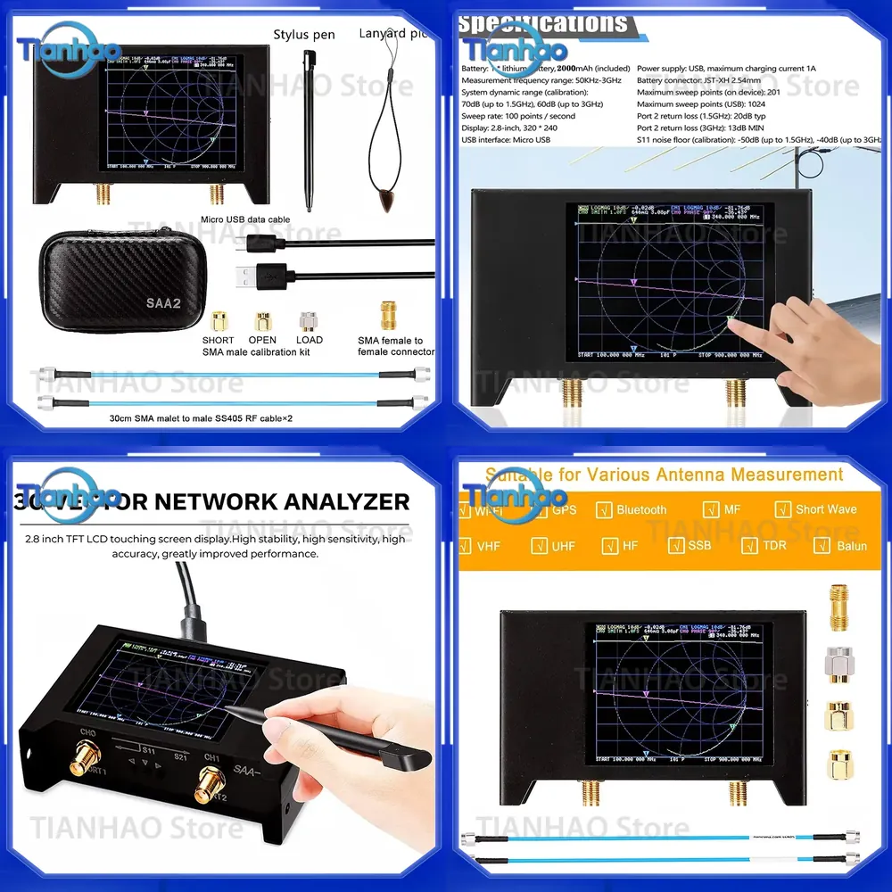 Power Tools Vector - NanoVNA V2 3G S-A-A-2 Tester Digitale