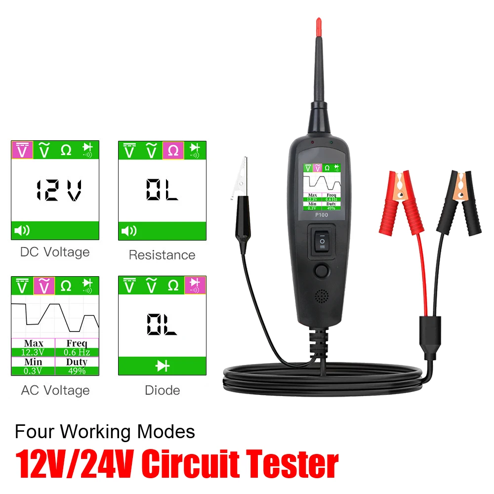 Power Tools Voltage - Tester per circuiti automobilistici P100 12V