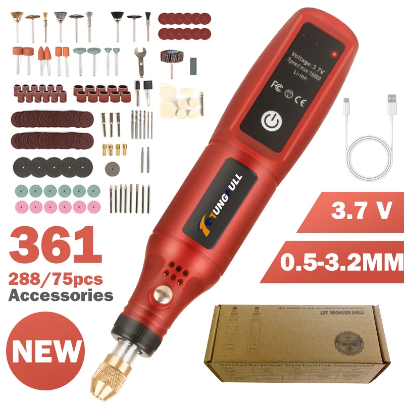 Power Tools Brand - Penna per Incisione Ricaricabile USB Senza