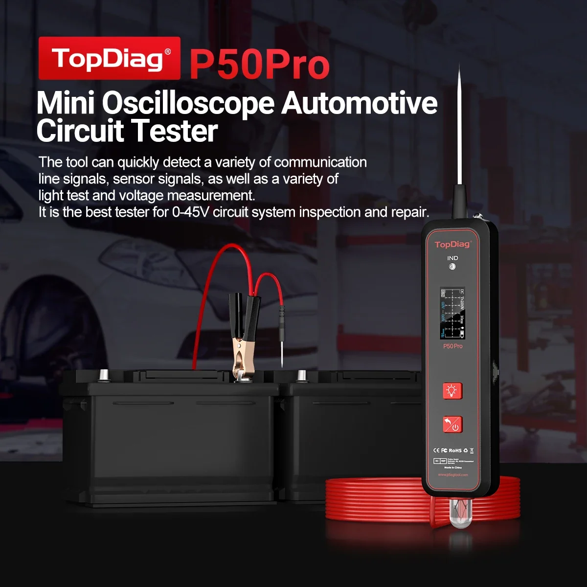 Oscilloscopio Mini Topdiag P50 - Power Tools Pro recensione e prezzo