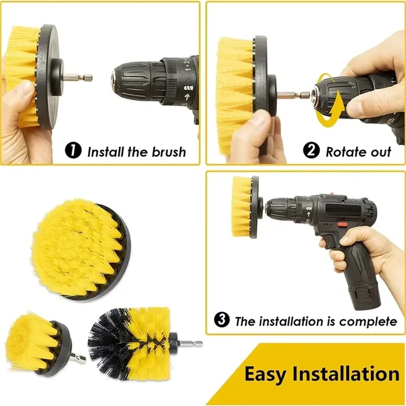 Set di 3 spazzole per trapano, - Power Tools On Sale recensione e prezzo