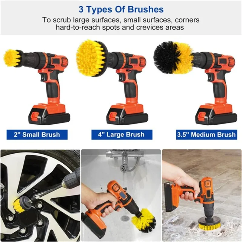 Set di 3 spazzole per trapano, - Power Tools On Sale recensione e prezzo