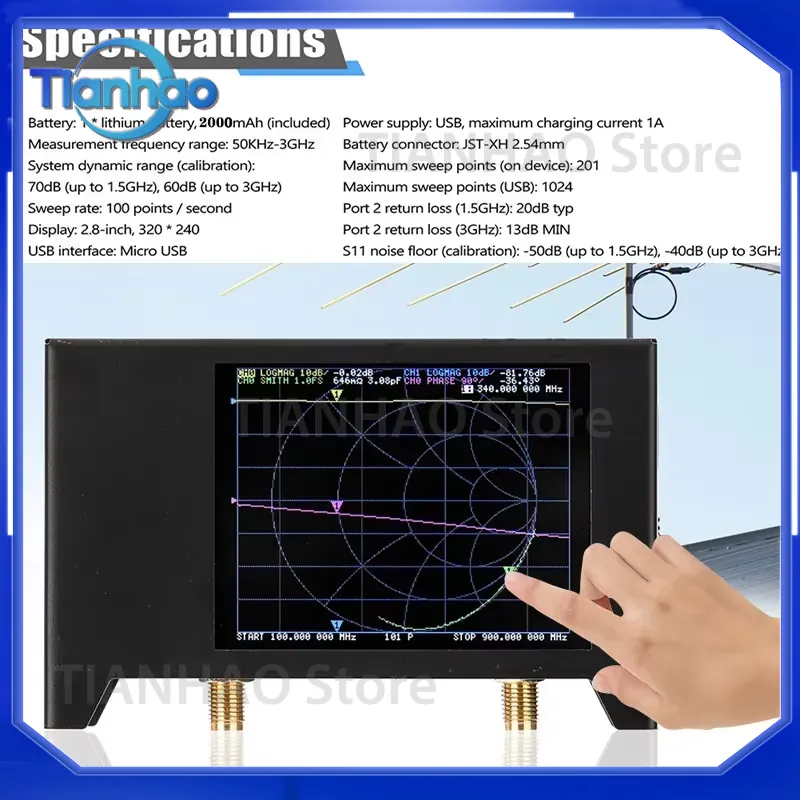 NanoVNA V2 3G S-A-A-2 Tester D - Power Tools Vector recensione e prezzo
